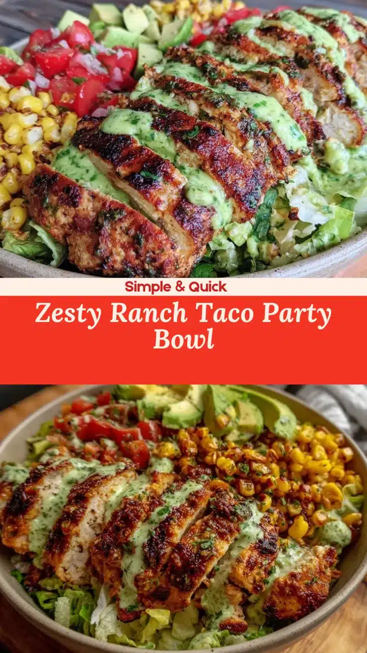 ranch taco party bowl recipe