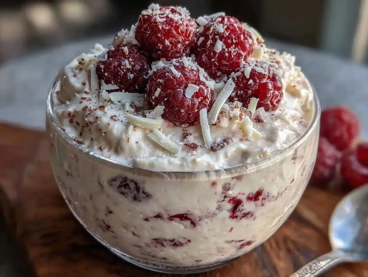 raspberry white chocolate mousse preparation steps