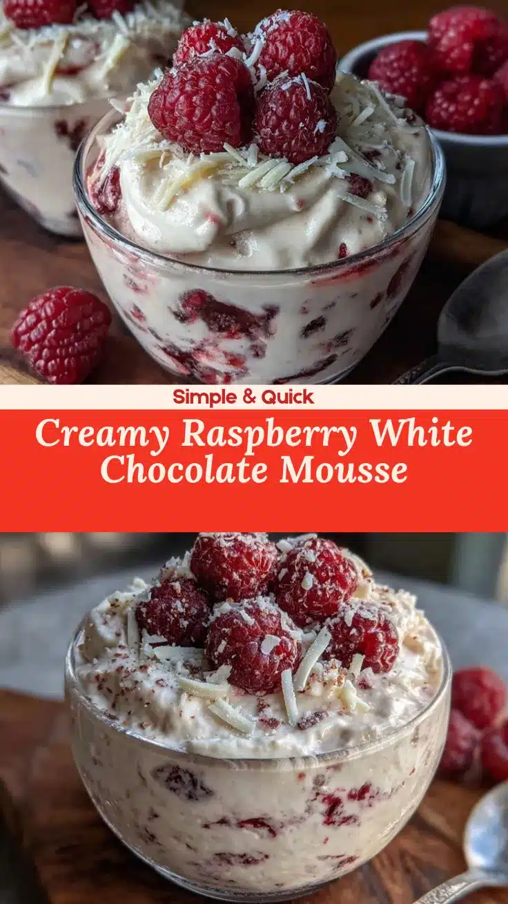 raspberry white chocolate mousse recipe