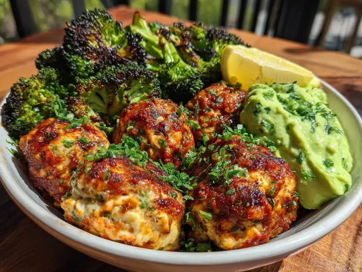 savory turkey meatball dinner bowl preparation steps