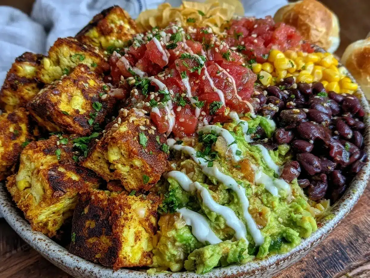 seven-layer party bowl dip preparation steps