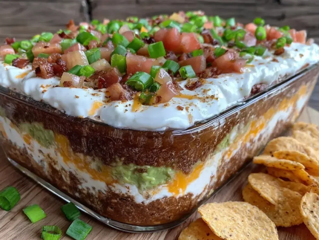 seven layer taco dip - featured image
