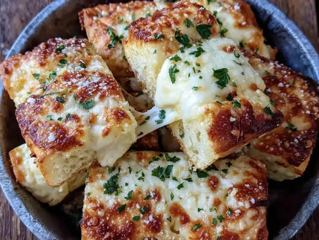sheet pan cheesy bread sticks - featured image