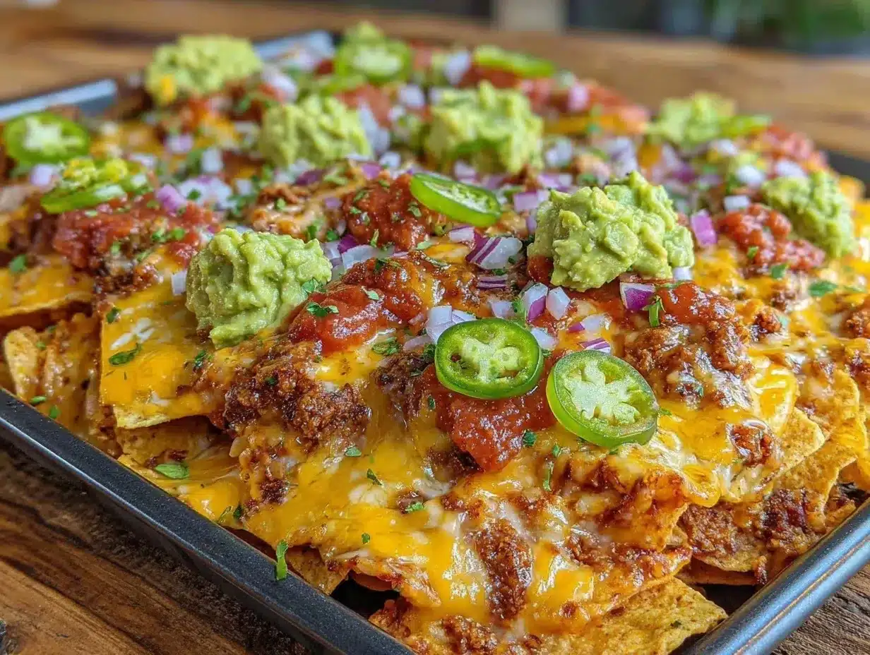 sheet pan nachos supreme preparation steps