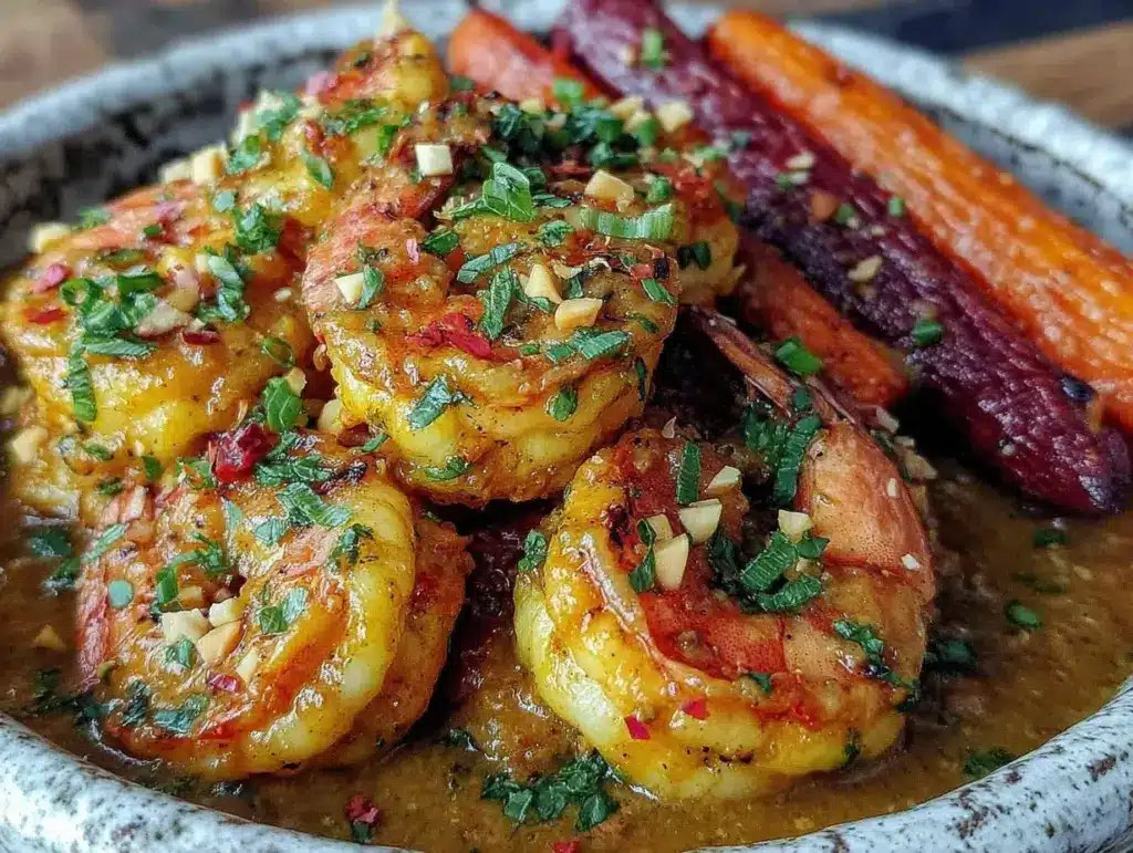 shrimp scampi dinner bowl - featured image