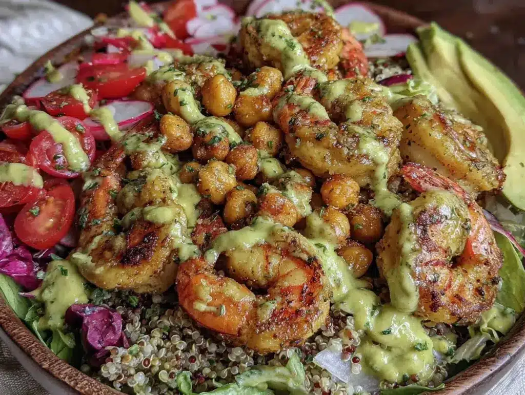 shrimp scampi nourish bowl - featured image