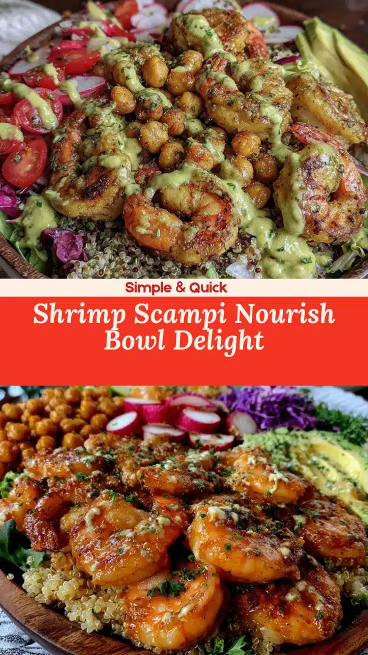 shrimp scampi nourish bowl recipe