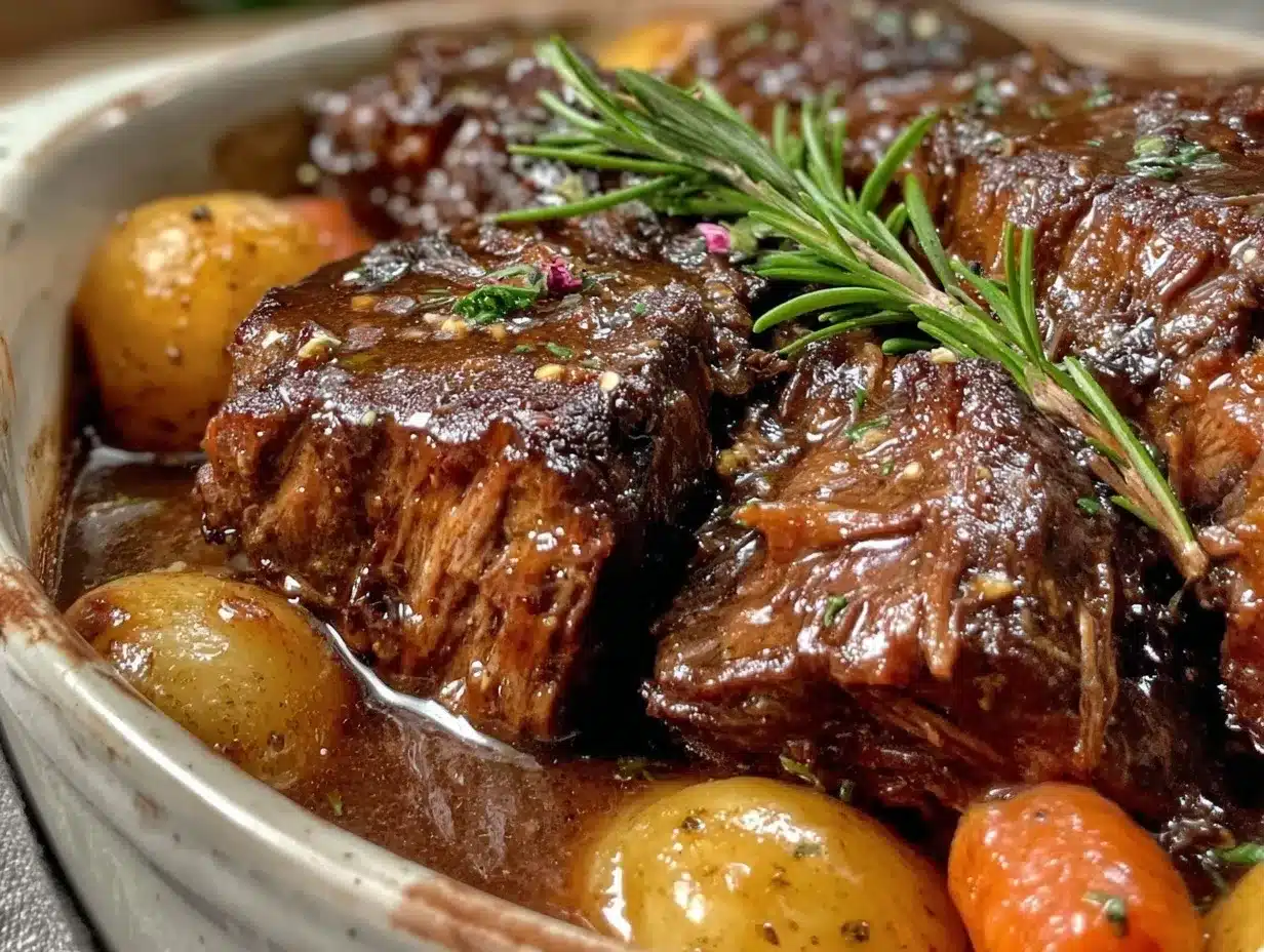 slow cooker pot roast with gravy preparation steps