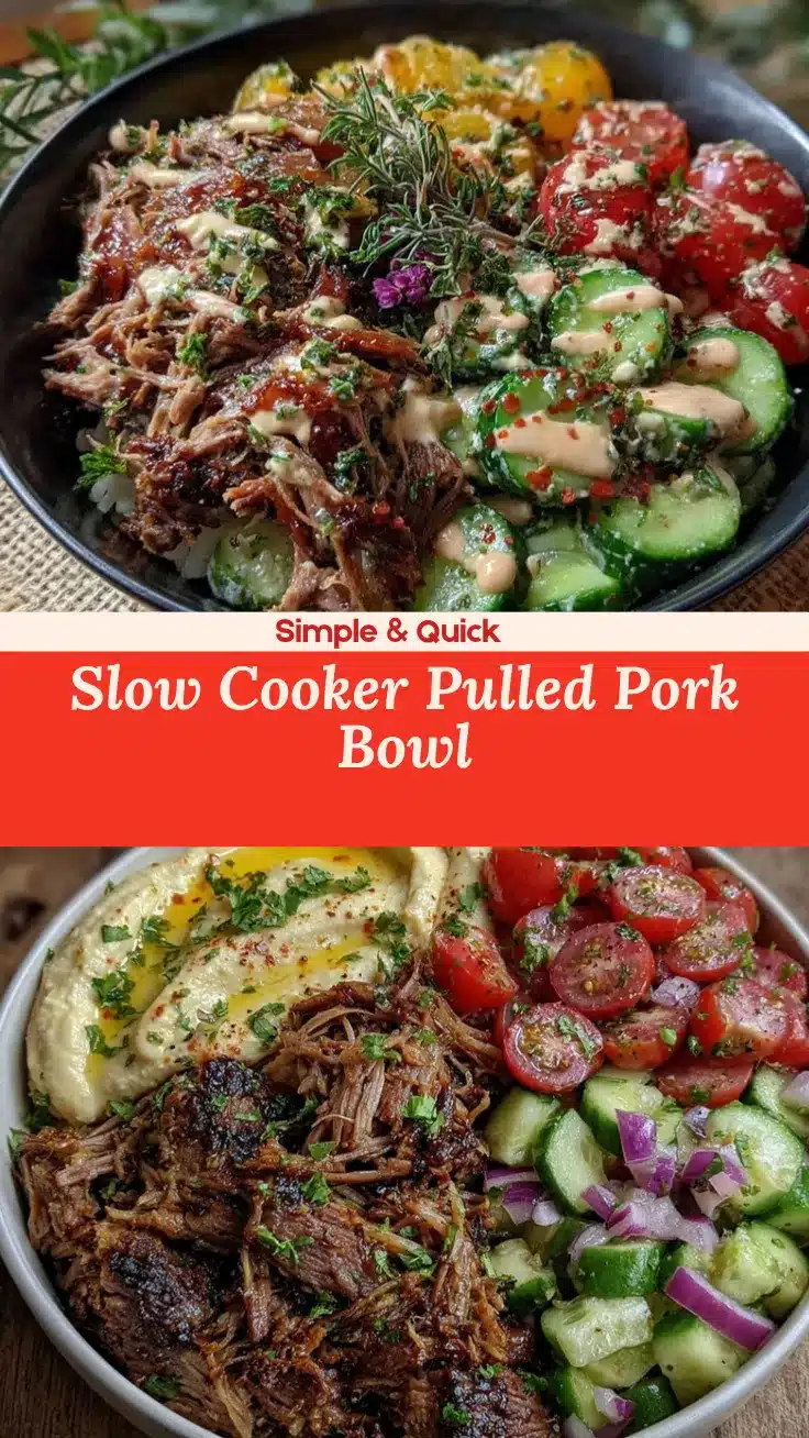 slow-cooker pulled pork dinner bowl recipe