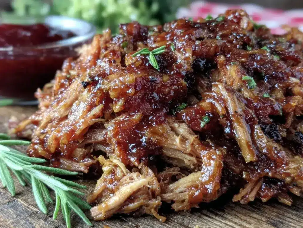 smoked pulled pork overnight recipe - featured image