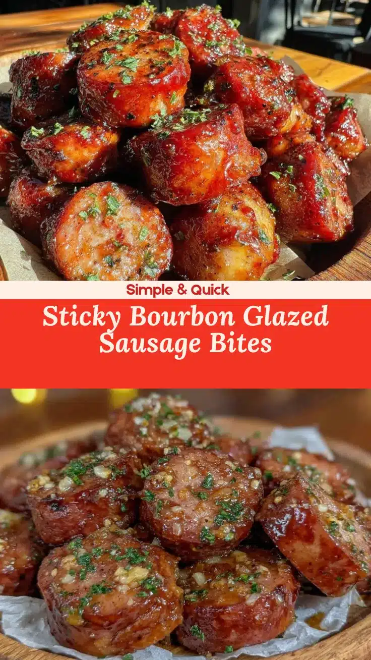 smoked sausage bites bourbon glaze recipe