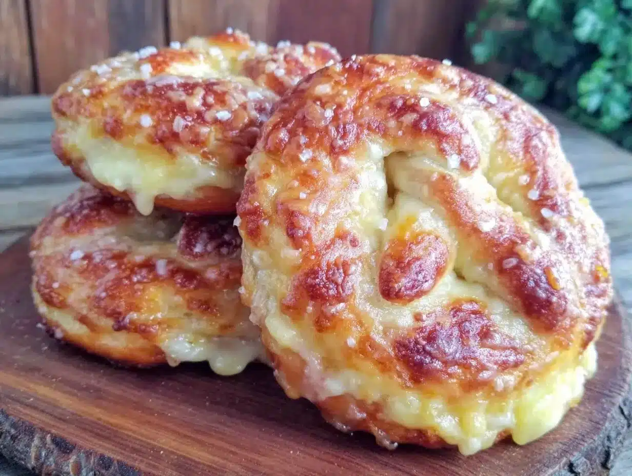 soft pretzels with cheese preparation steps