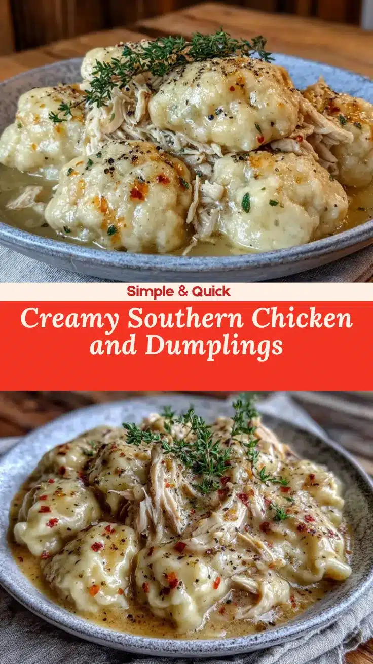 Southern chicken and dumplings recipe