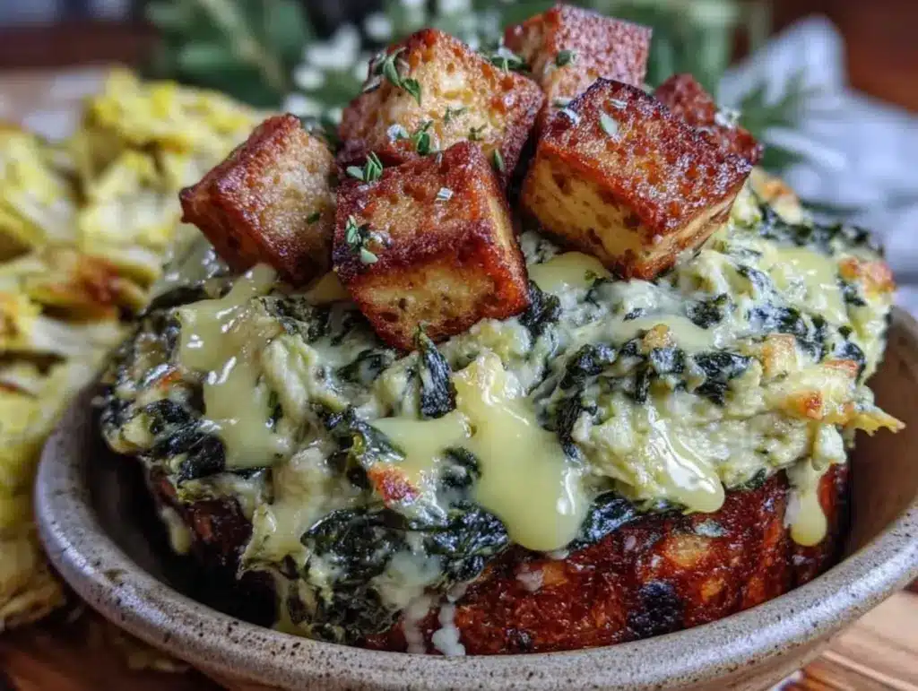 spinach-artichoke party bowl - featured image