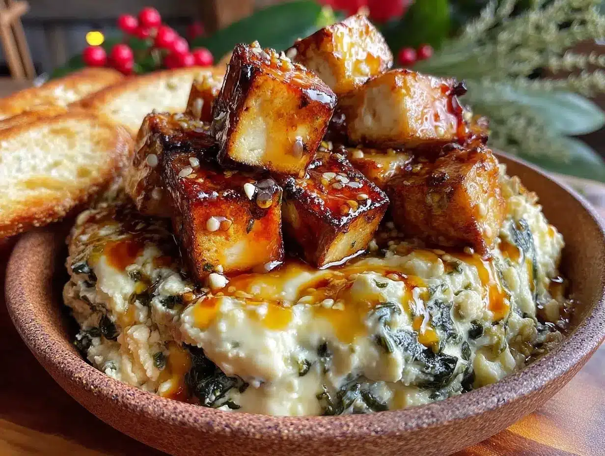 spinach-artichoke party bowl preparation steps