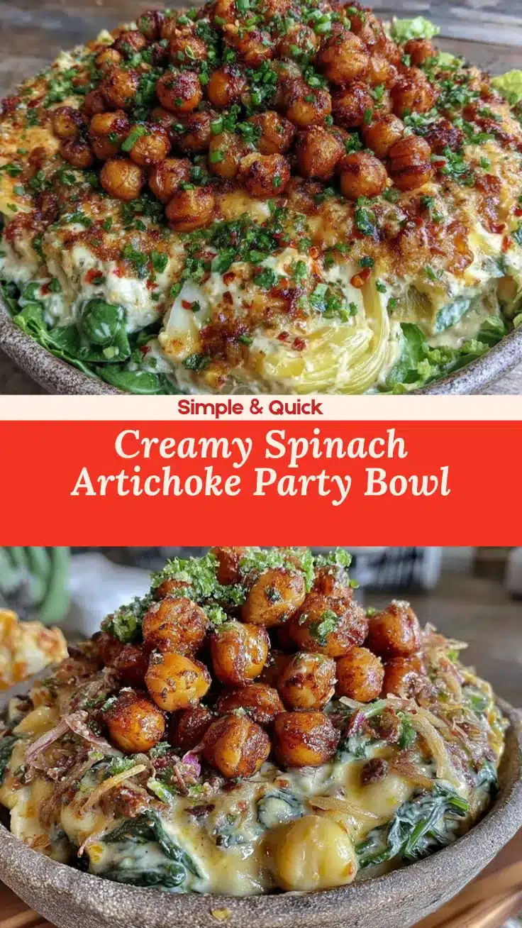 spinach-artichoke party bowl recipe