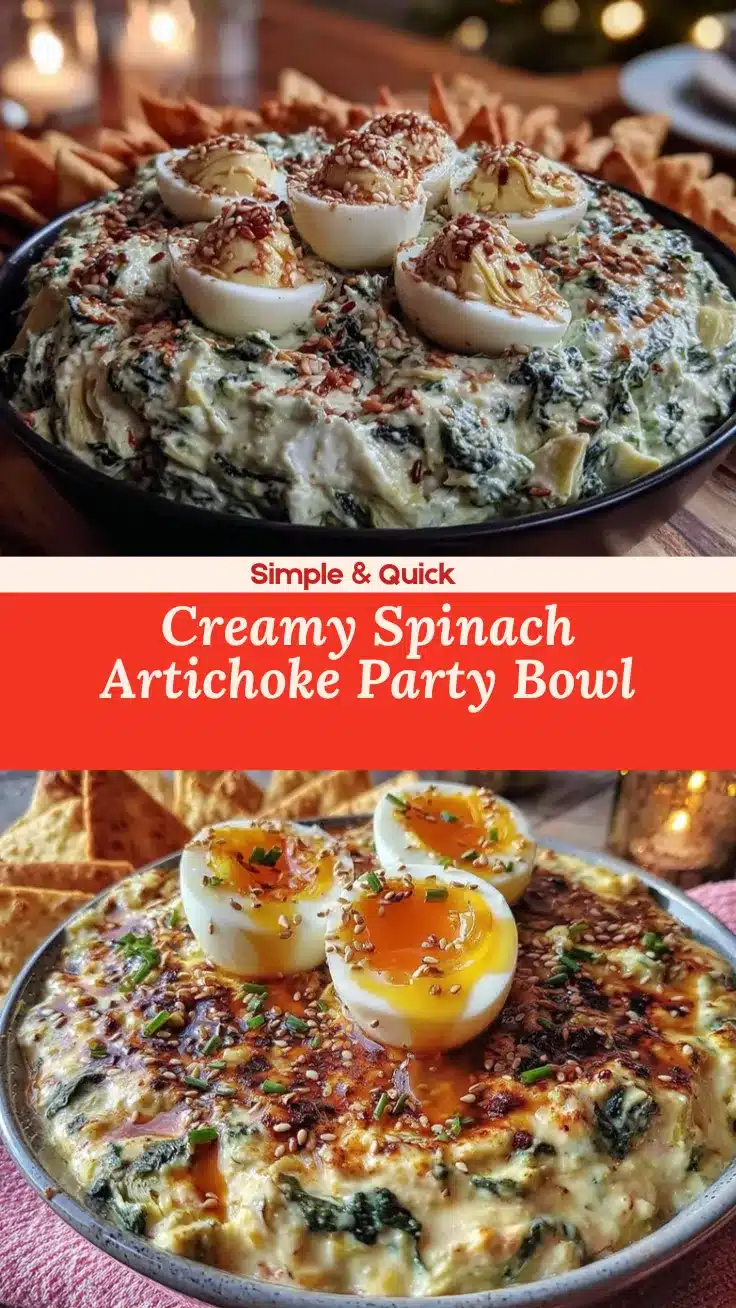 spinach-artichoke party bowl recipe