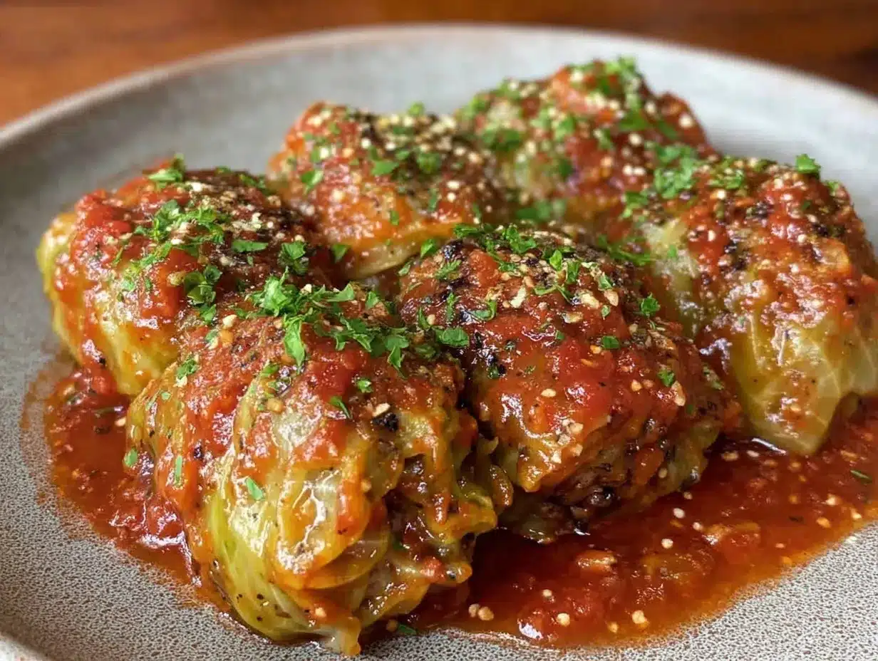 stuffed cabbage rolls recipe preparation steps