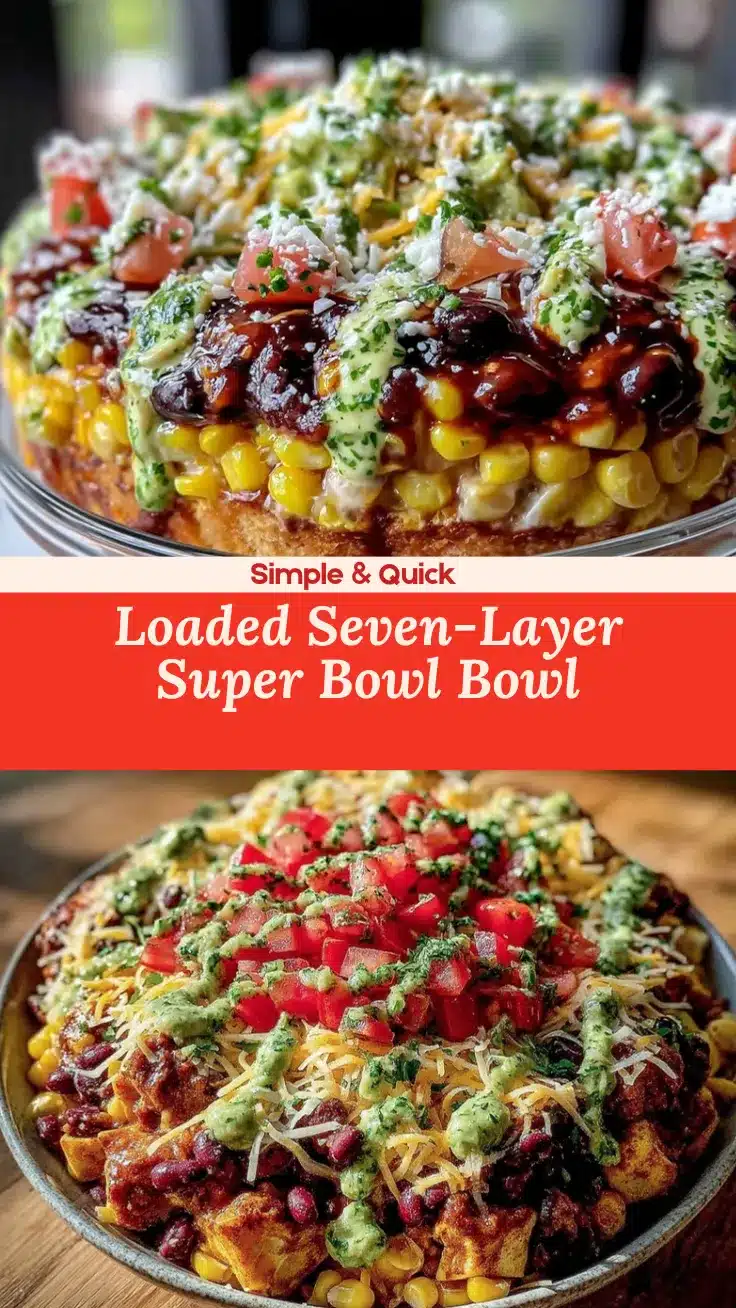 super bowl seven-layer party bowl recipe