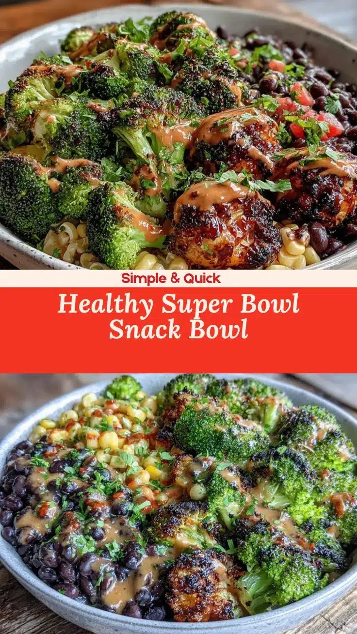 superbowl snacks meal prep bowl recipe