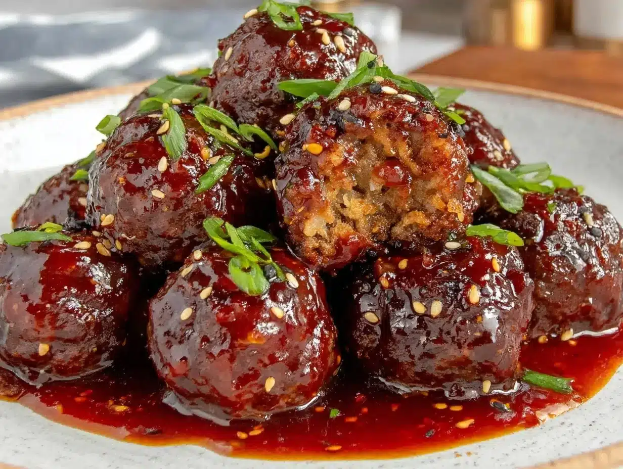 sweet and spicy meatballs recipe preparation steps