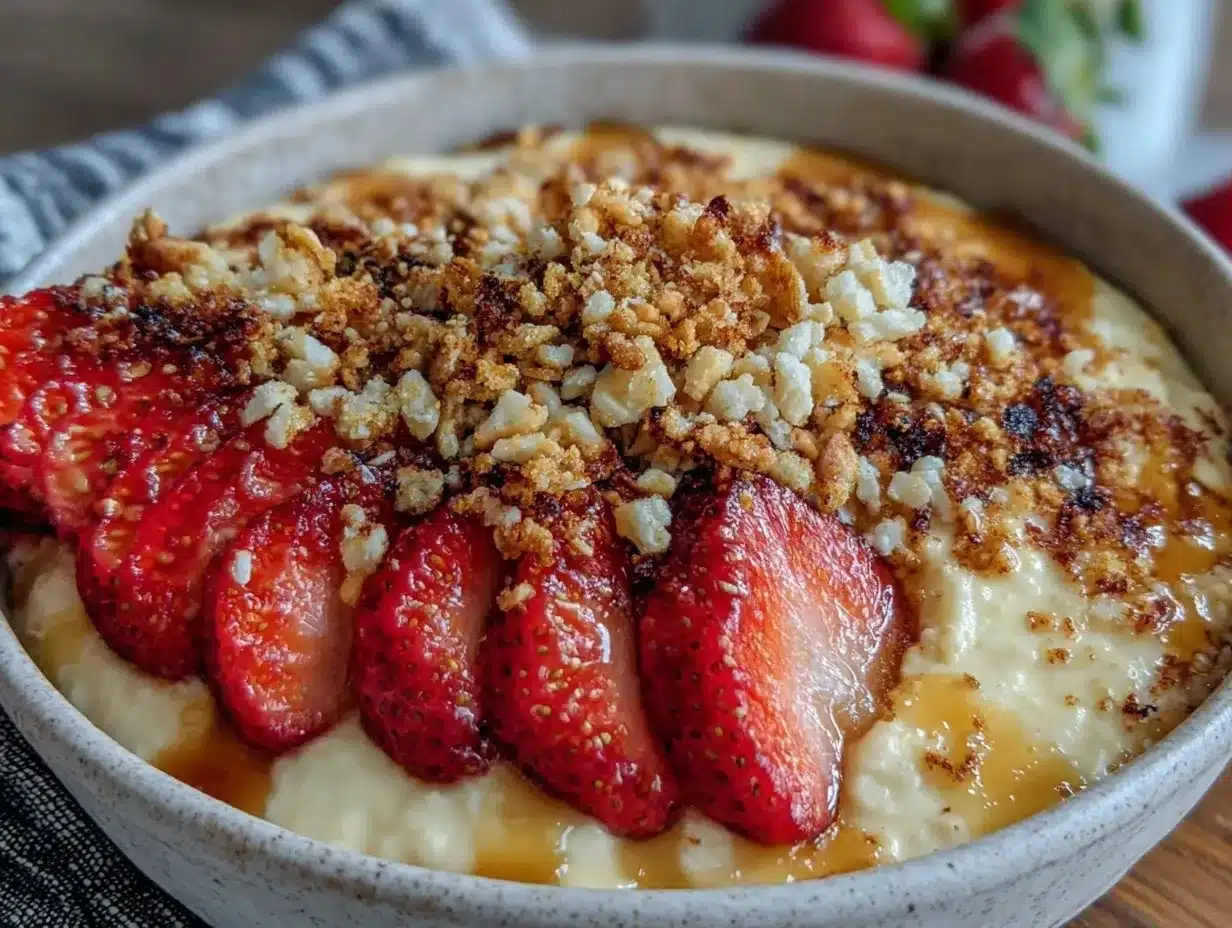 valentine desserts oatmeal bowl preparation steps