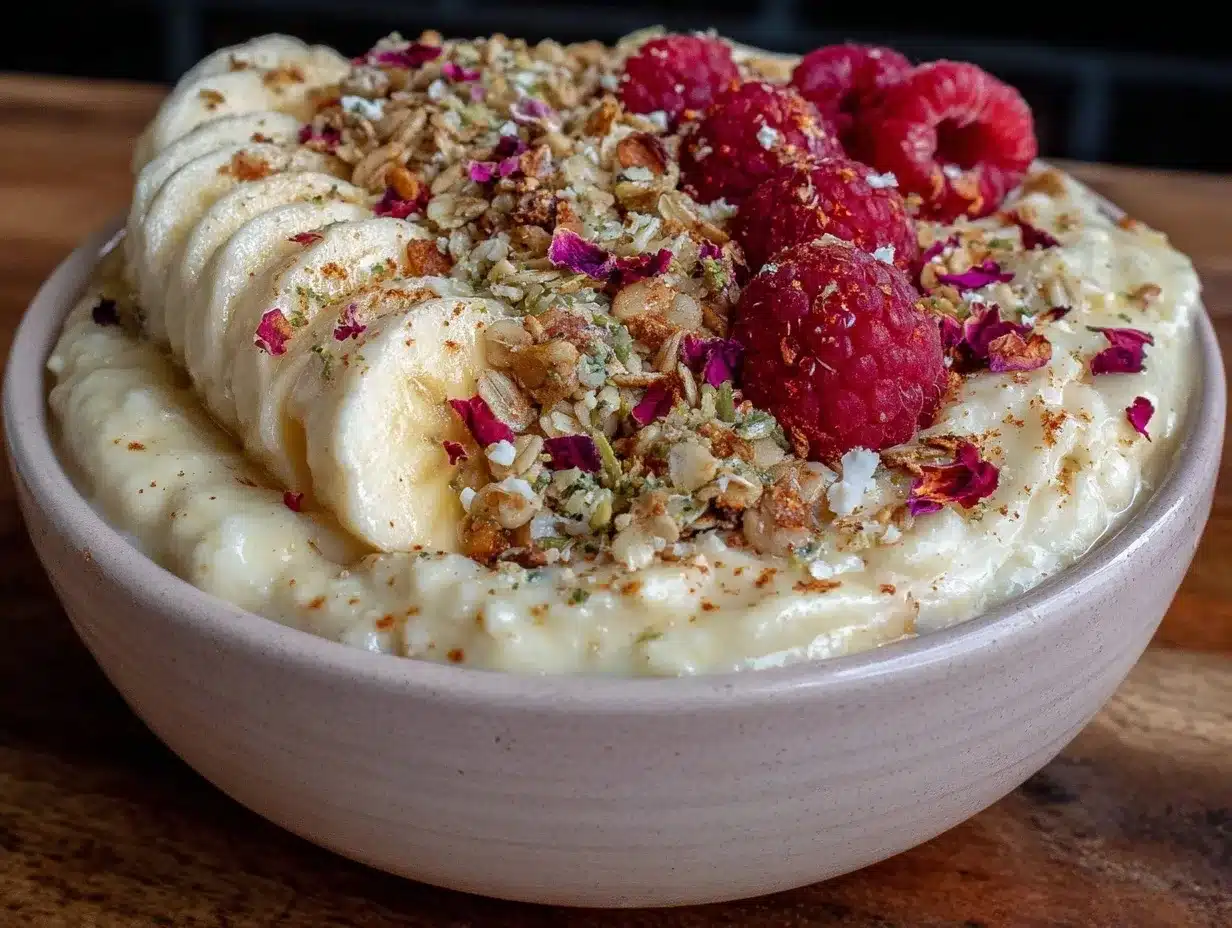valentine desserts oatmeal bowl preparation steps