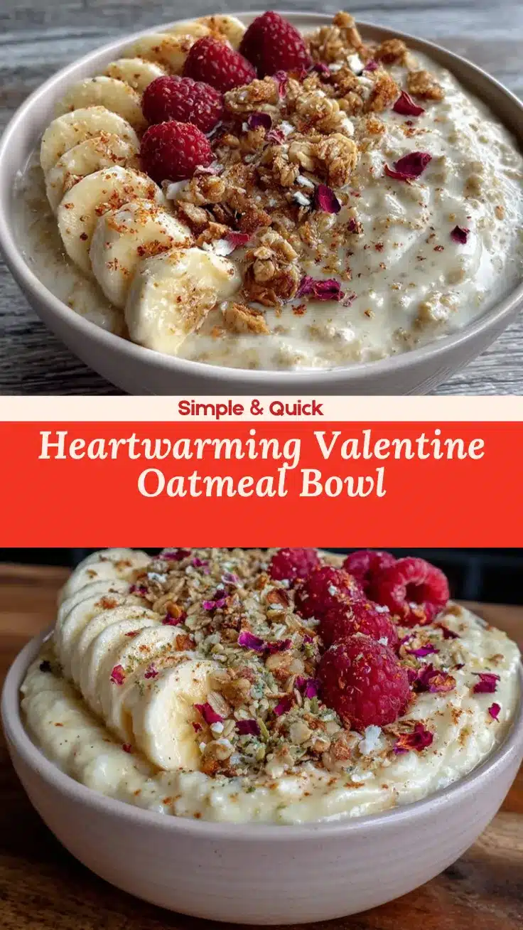 valentine desserts oatmeal bowl recipe