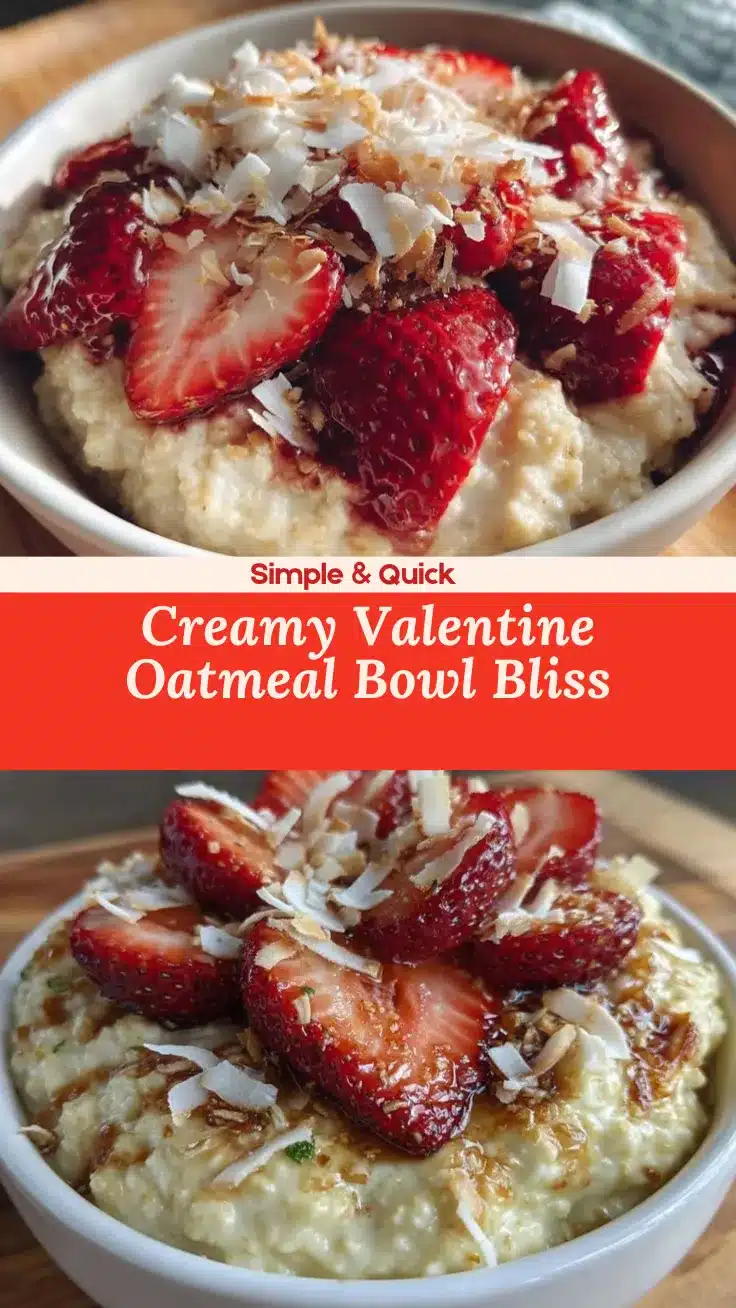 valentine oatmeal bowl recipe
