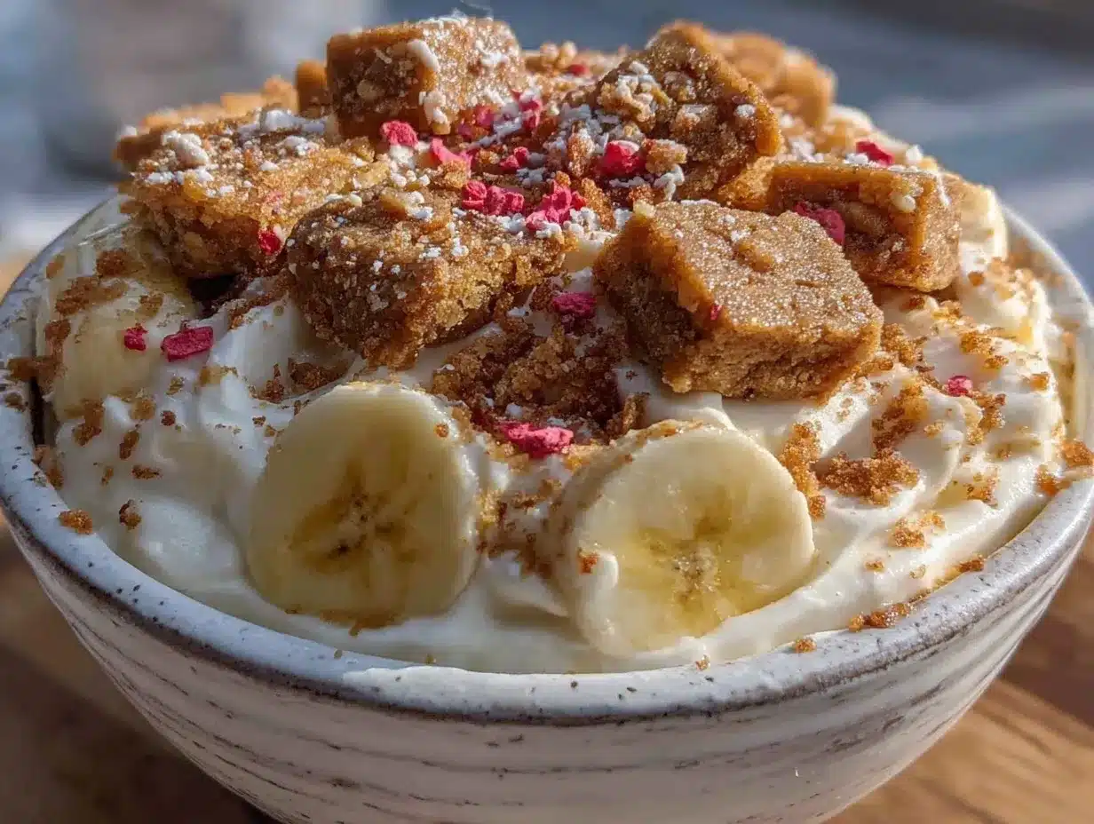 valentine snacks greek yogurt bowl preparation steps