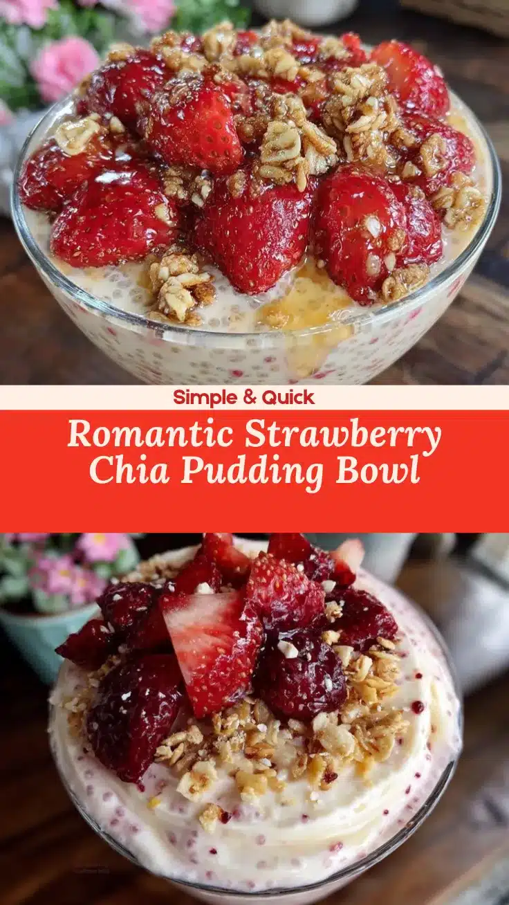 valentines breakfast chia pudding bowl recipe