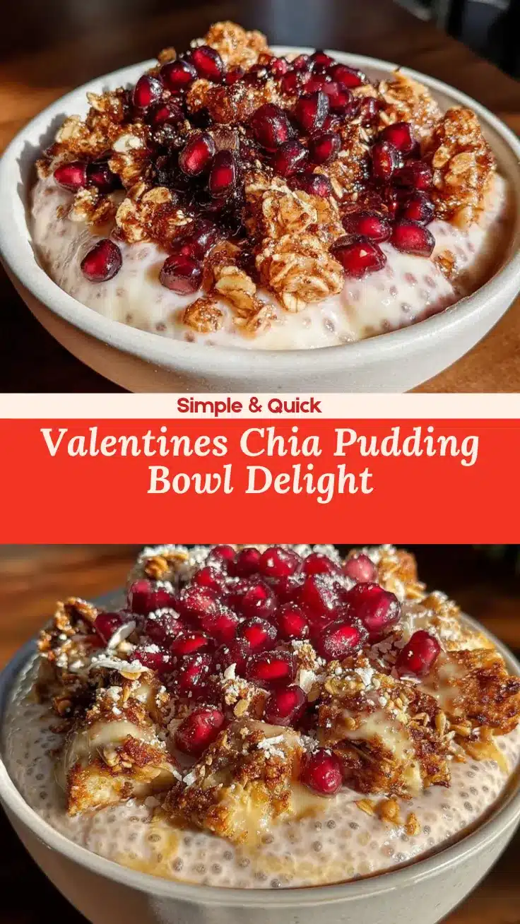 valentines chia pudding bowl recipe