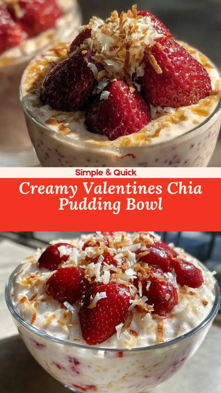valentines chia pudding bowl recipe
