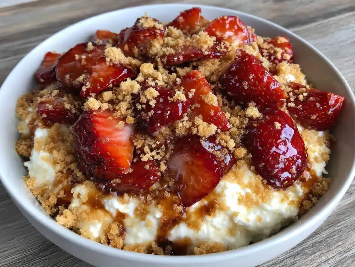 Valentines Cottage Cheese Bowl preparation steps
