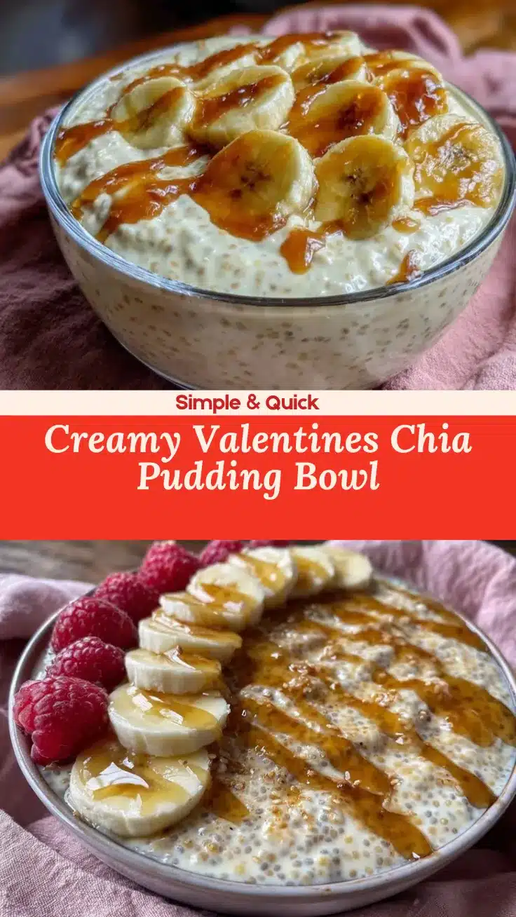 valentines dinner chia pudding bowl recipe