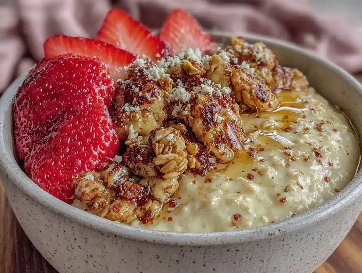 valentines oatmeal bowl preparation steps
