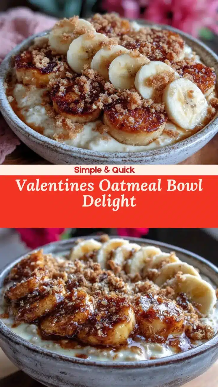 valentines snacks oatmeal bowl recipe