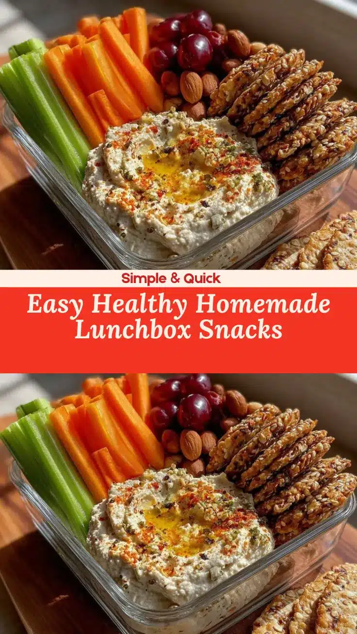 vibrant healthy lunchbox snacks recipe