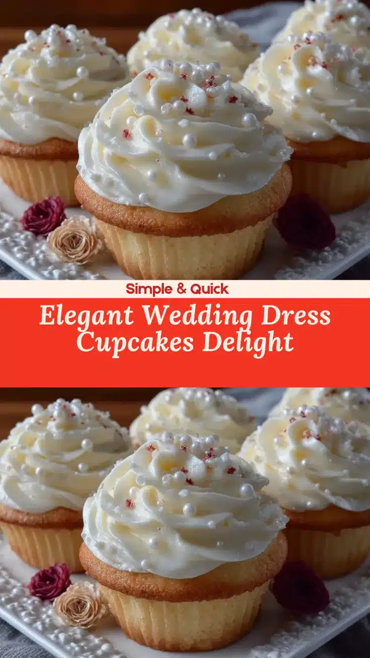 wedding dress cupcakes recipe