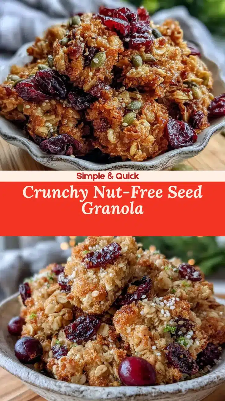 wholesome nut-free granola with seeds recipe