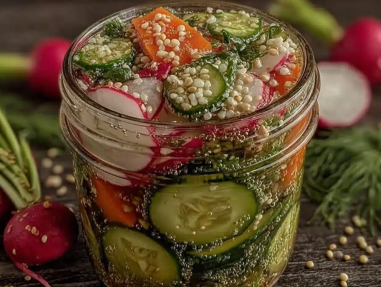 zesty quick pickled vegetables preparation steps