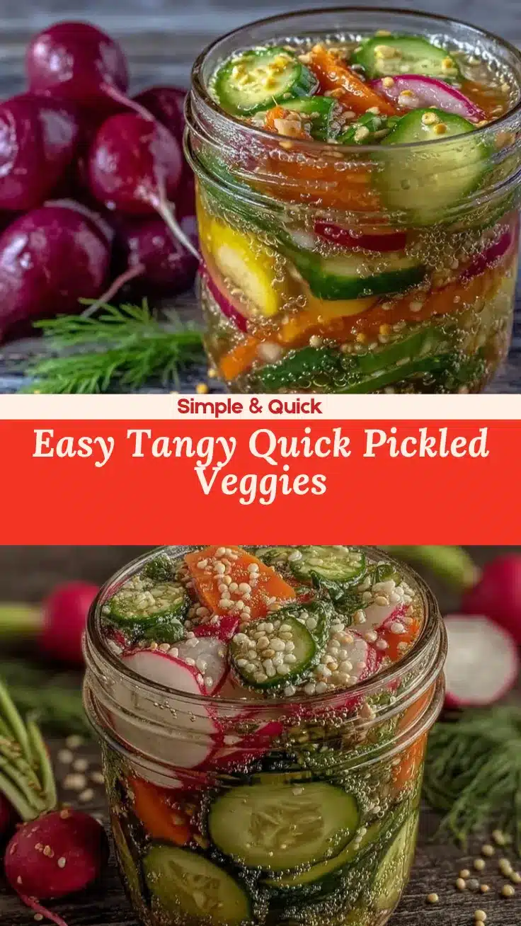 zesty quick pickled vegetables recipe