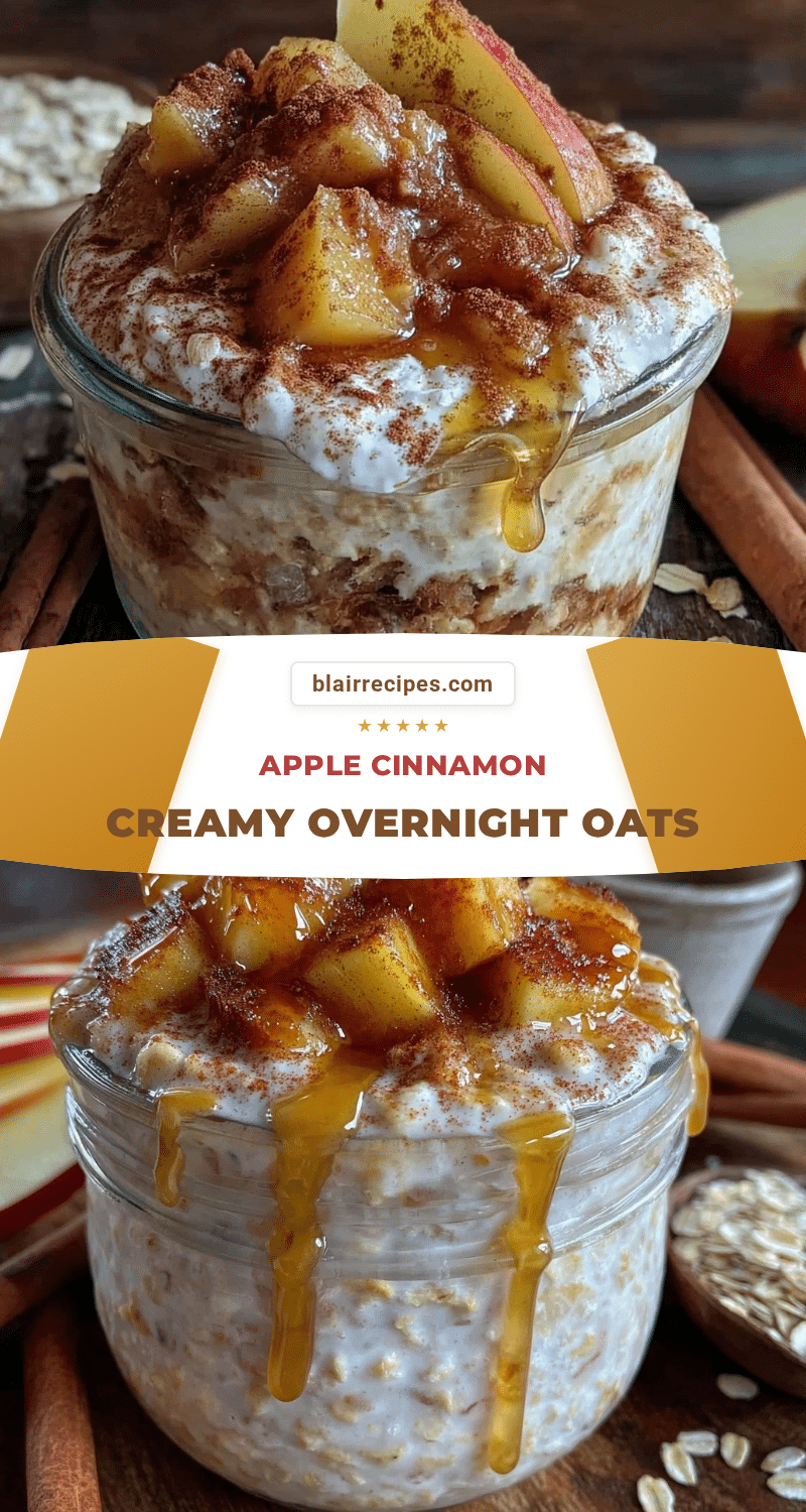 apple cinnamon overnight oats recipe