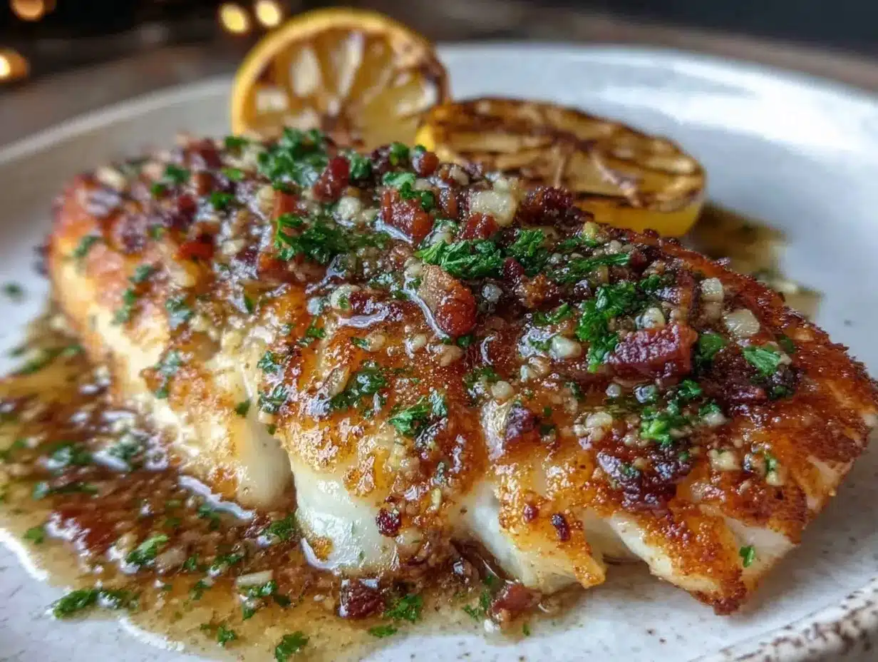 baked tilapia with garlic butter preparation steps