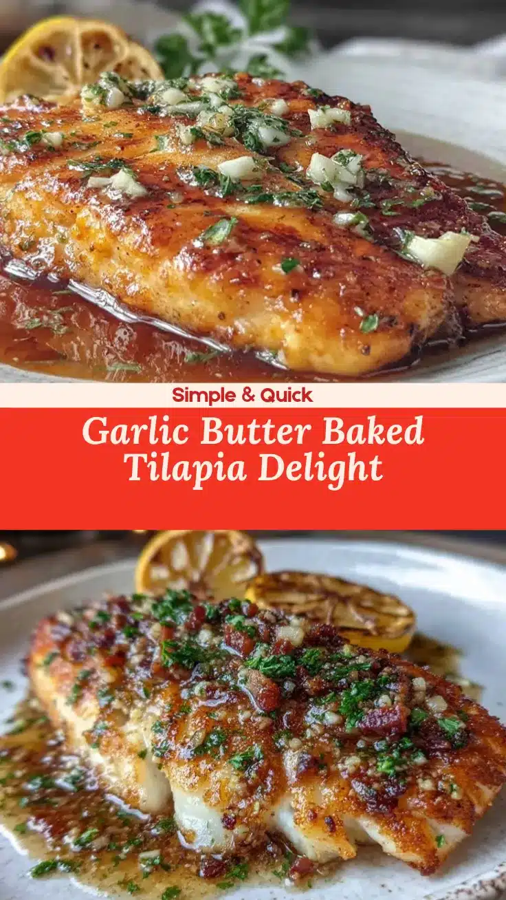 baked tilapia with garlic butter recipe