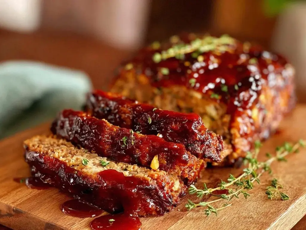 BBQ glazed meatloaf - featured image