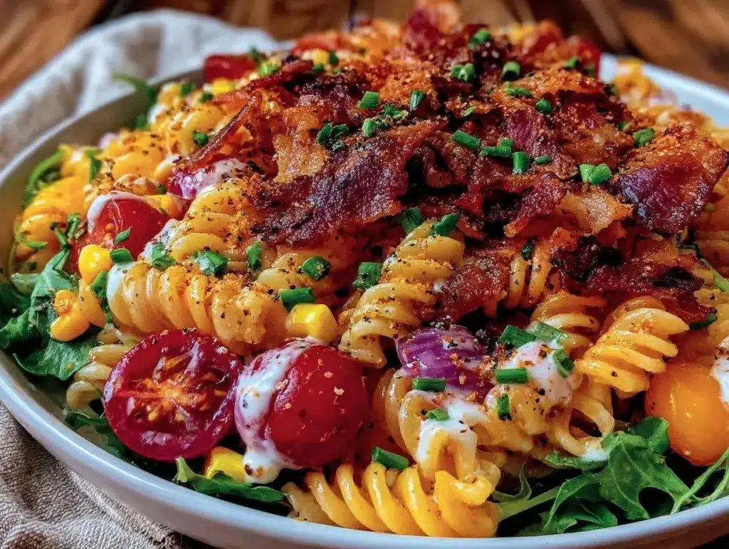 BLT pasta salad recipe - featured image