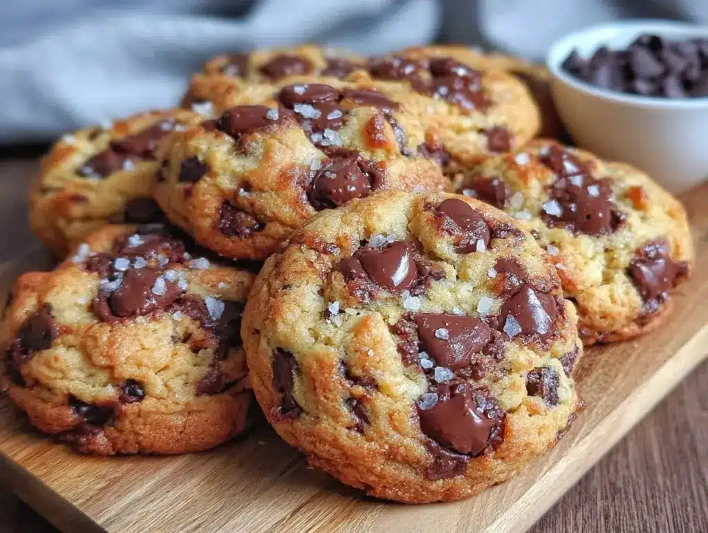 brown butter chocolate chip cookies - featured image