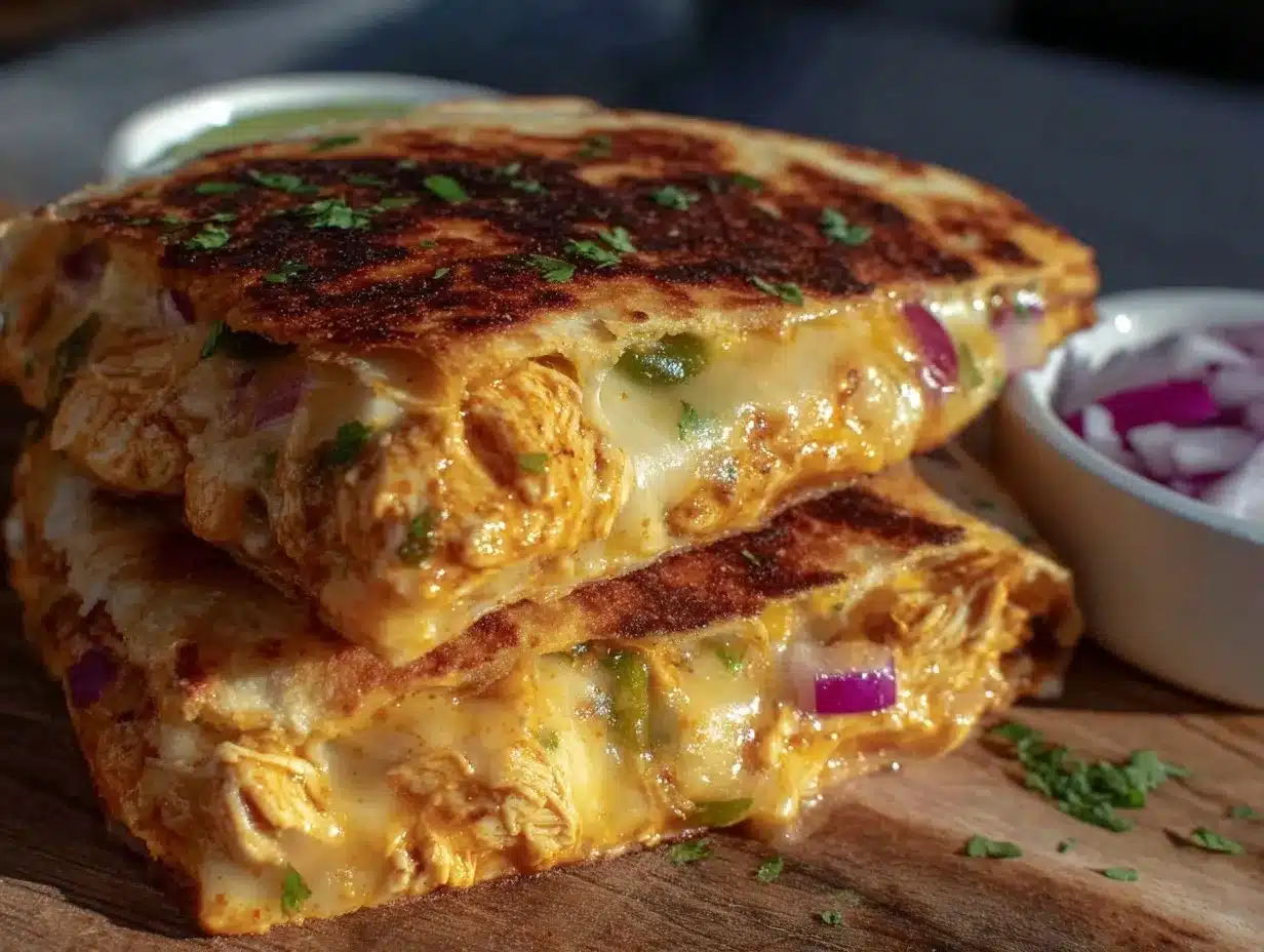 buffalo chicken quesadillas preparation steps