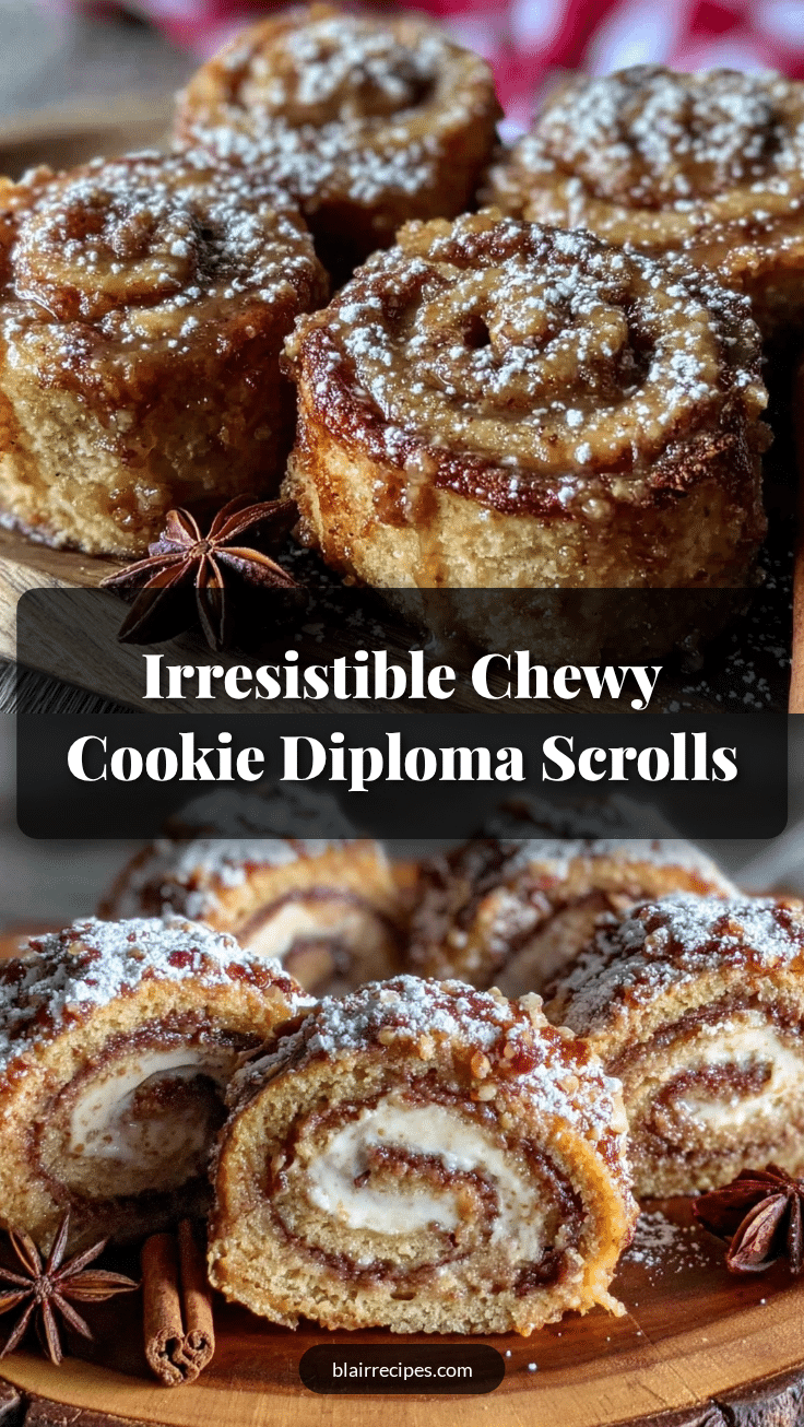 chewy cookie diploma scrolls recipe